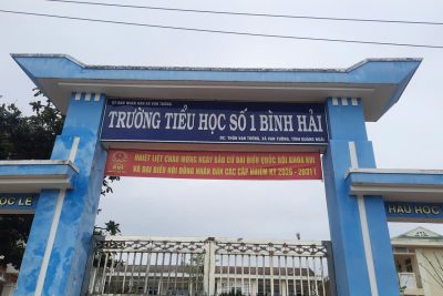 TRƯỜNG TIỂU HỌC SỐ 1 BÌNH HẢI TUYÊN TRUYỀN HƯỞNG ỨNG NGÀY HỘI BẦU CỬ